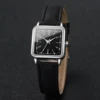 2PCS/Set Women's Fashion Watch Simple Square Dial Leather Watch 5