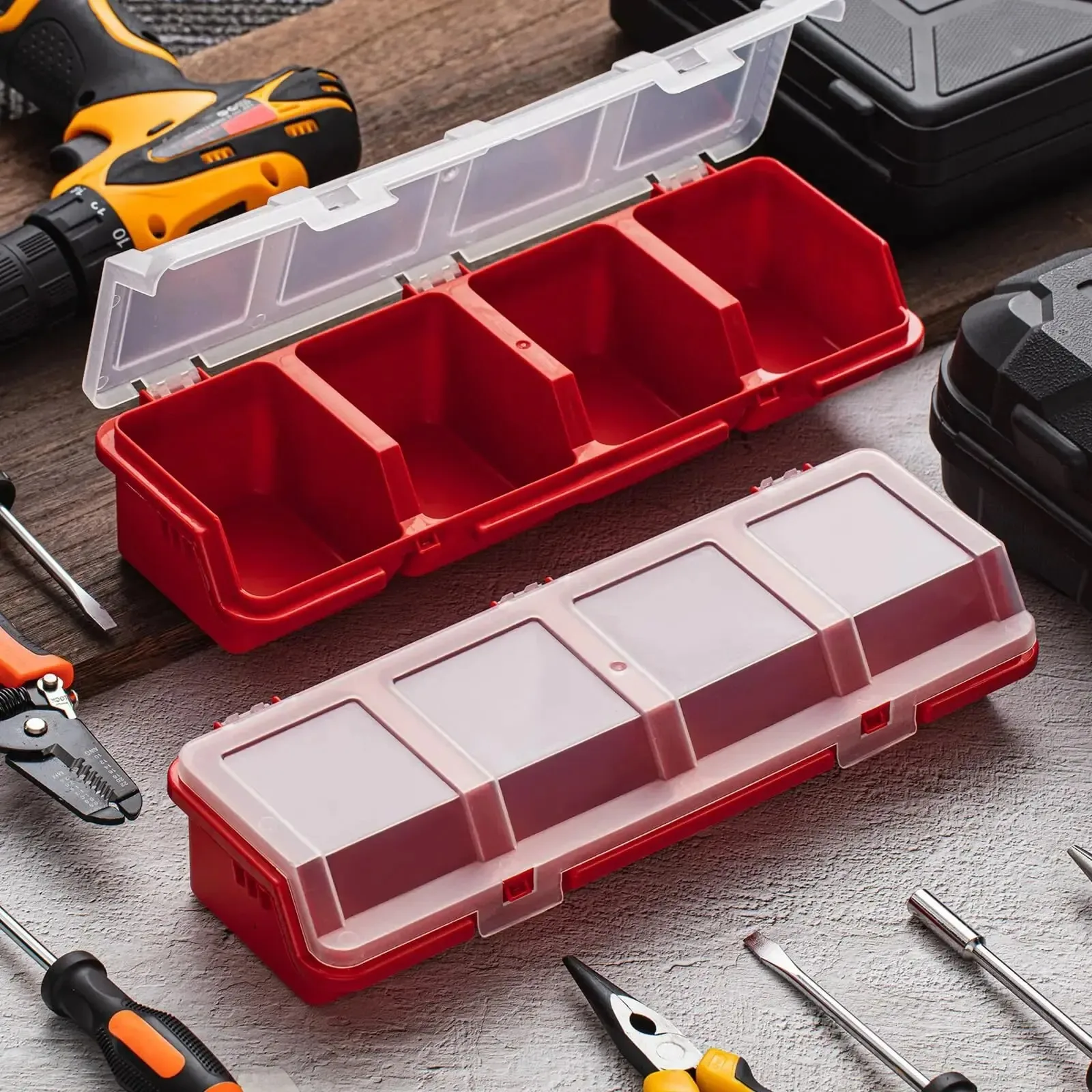 Parts storage box small sorting screw parts organizer