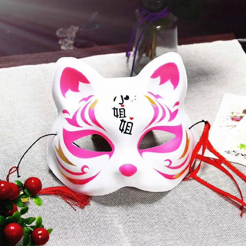 Kitsune rosto balde chapéu chapéu de sol kitsune raposa máscara japonesa  kabuki anime mangá desempenho persona yusuke tradicional brimless -  AliExpress