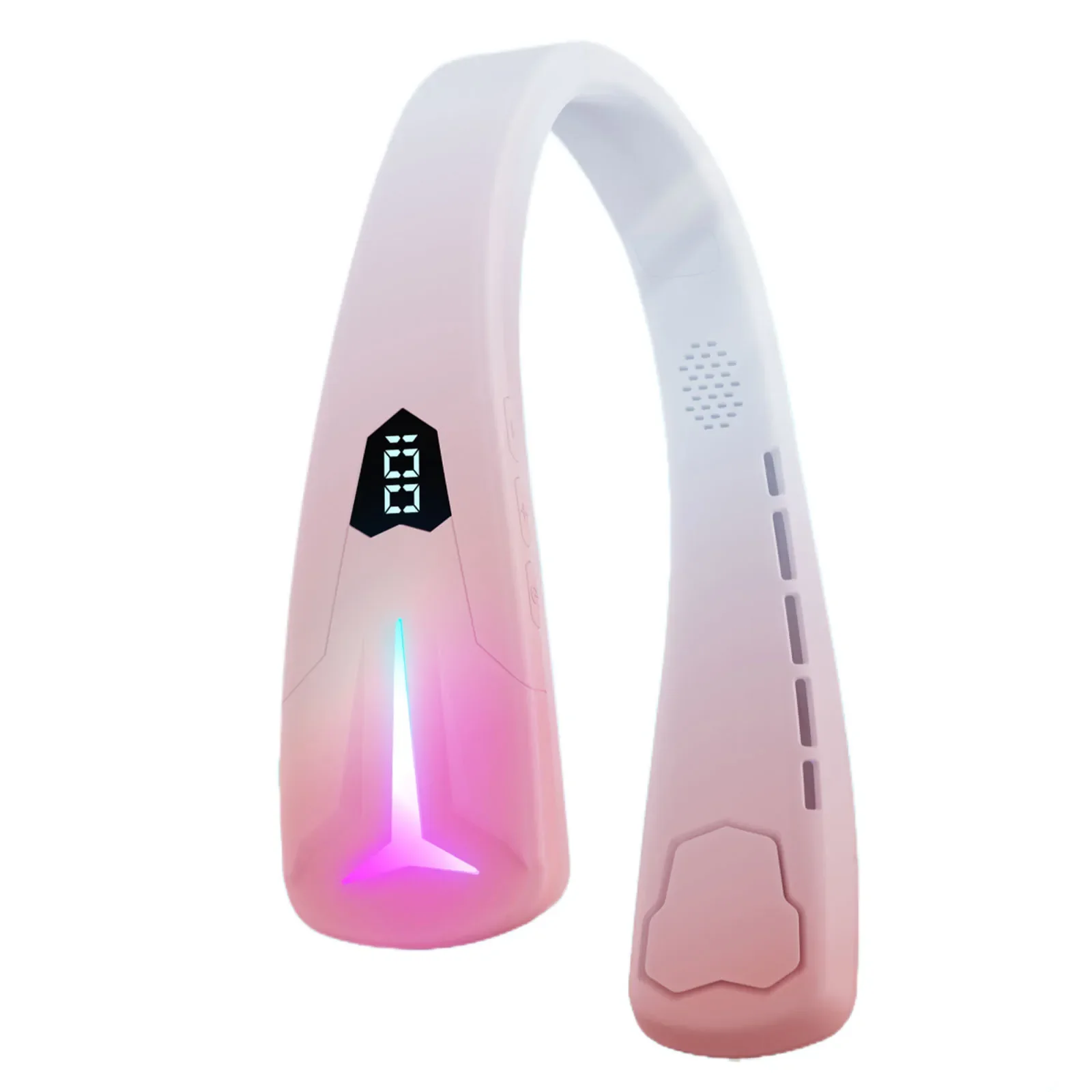 2-In-1 Neck Cooler Bluetooth Speaker Wearable Neckband Speaker Hands-Free Ear-Free for Tv Game Play Home Outdoor Electric Fan