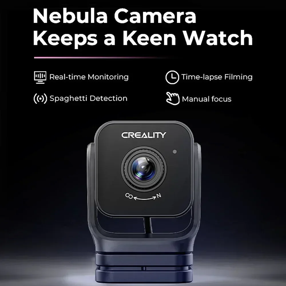 Creality Nebula Enhanced 3D Printer Camera with Real-time Monitoring and Time-lapse Features