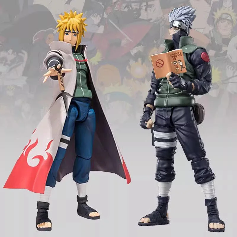 

Фигурки героев аниме «Наруто», 16 см, Uchiha Sasuke Hatake Kakashi Namikaze Minato, модель аниме, экшн-манга, подарки на день рождения, игрушки для детей
