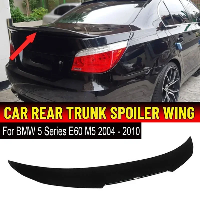 

New PSM Style Car Rear Trunk Boot Lip Spoiler Wing Extension Lid For BMW 5 Series E60 E61 M5 2004 - 2010 Rear Wing Spoiler Lip