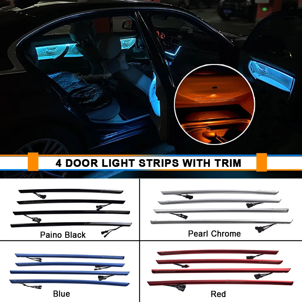 LED Ambient Lights For BMW 3 Series F30 2012-2018 Interior Door 