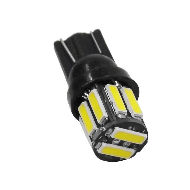 

4 шт. W5W 7020 10SMD автомобильные лампы T10 светодиодный 194 168, Сменные лампы с клиновидным цоколем для обратной приборной панели, белые и синие лампы для габаритных огней