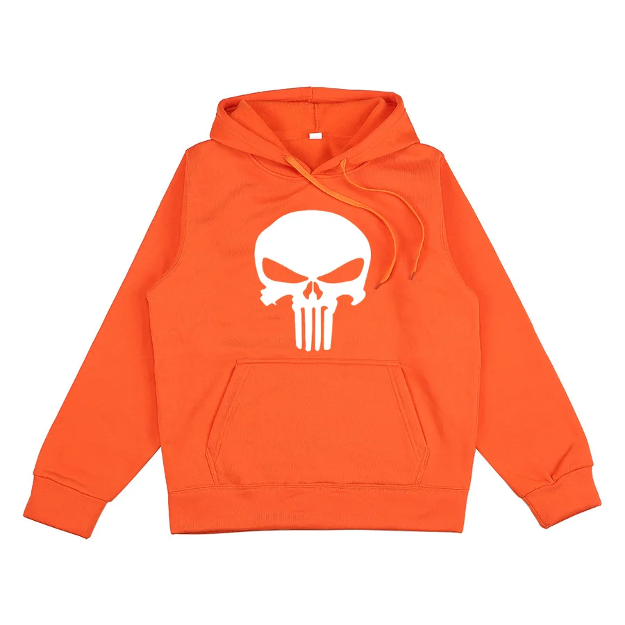

2023 Skull graphic print super Dalian hoodie for men Y2K Goth punk Harajuku Street thick couple casual loose sweatshirt