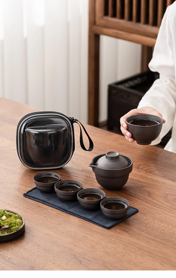 Ferramentas Japonês Set, 1 Pot, 5 Copos,