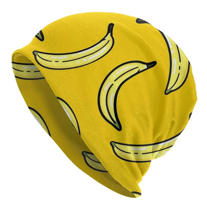 

Bonnet Hats Banana Men Women's Thin Hat Pattern Autumn Spring Warm Cap Design Skullies Beanies Caps