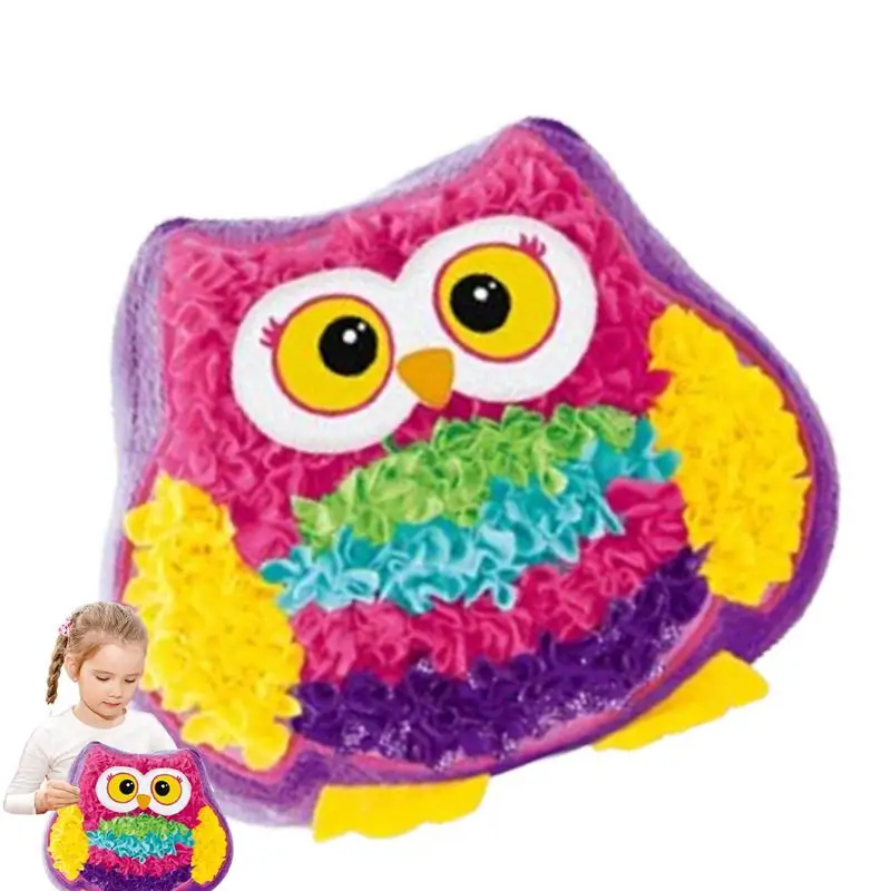 

DIY Plush Pillow Kit Kids Creative Learning Activities Creative Fabric Art No Sewing DIY Adorable Plush Pillow DIY Soft