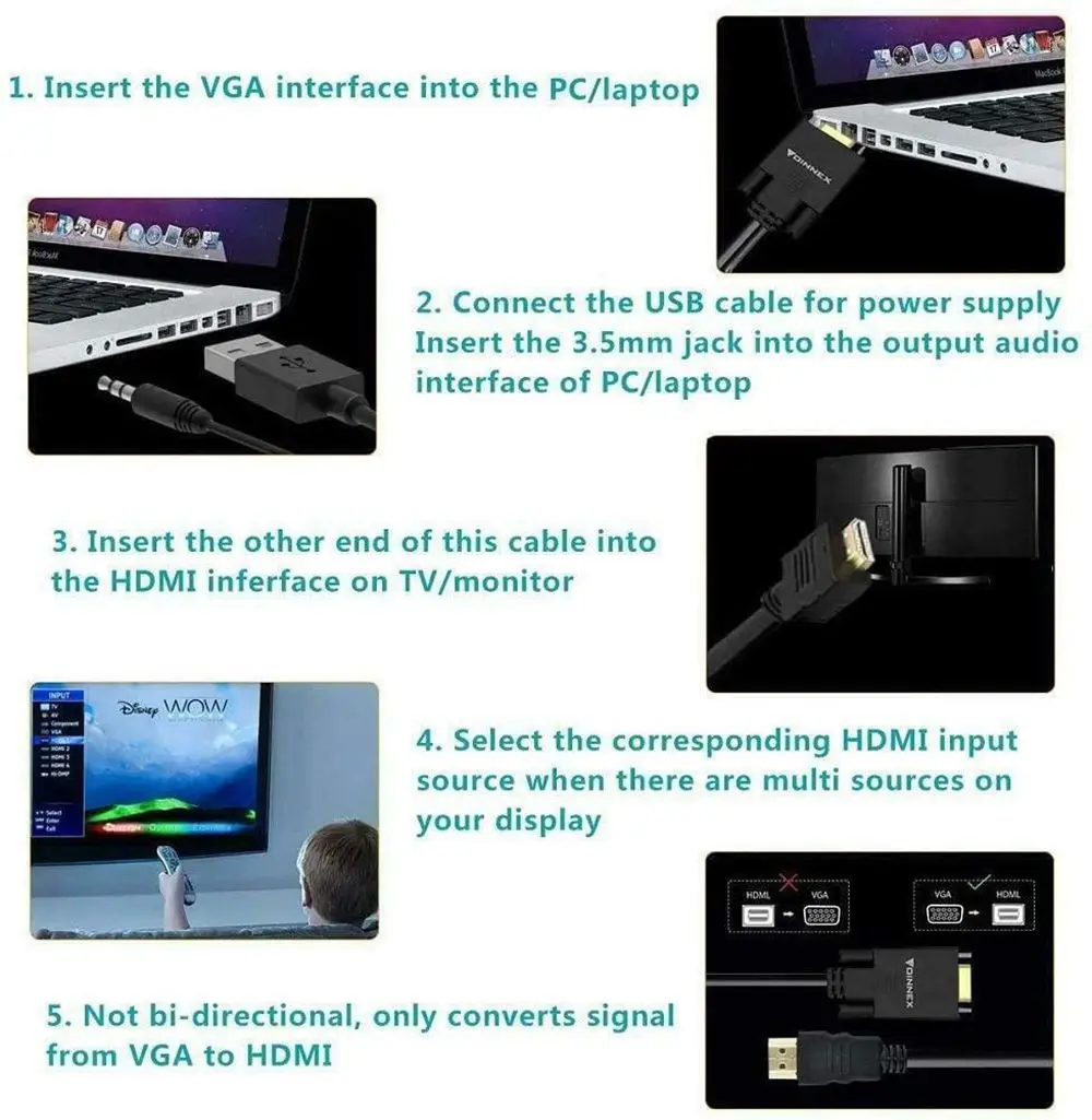 VGA -HDMI  1080P  HDTV   ̺ ȯ 