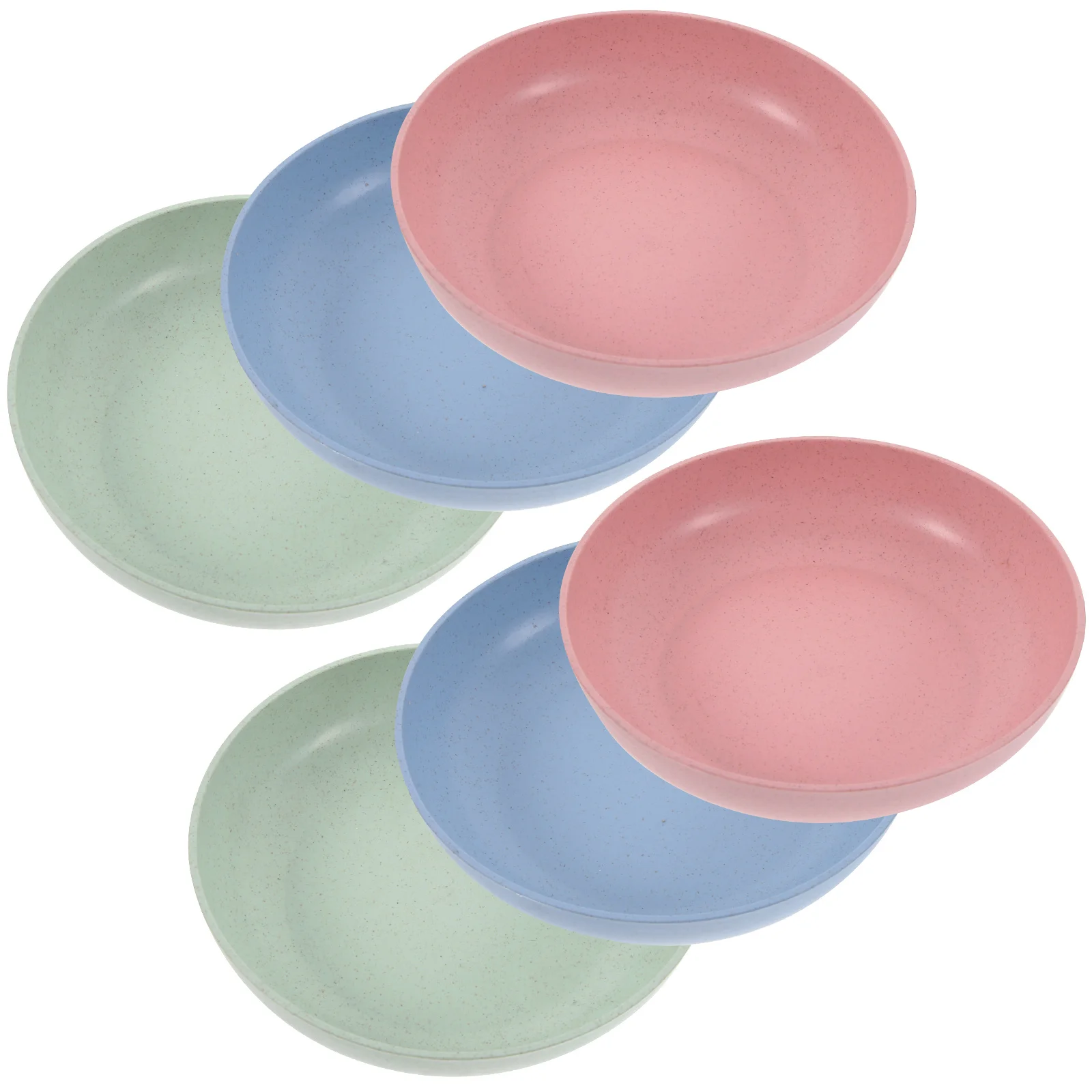

6 Pcs Shallow Cat Food Tray Wide Wet Feeding Bowl Whisker Fatigue for Kittens and Short-legged Cats Bowls Cute Plastic Bone Pet
