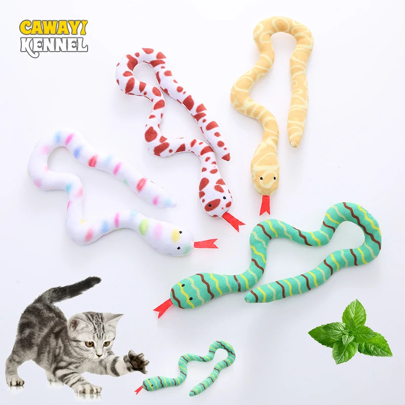 

Catnip Cat Toy Cute Plush Snake Interactive Training Molar Kitten Funny Cat Toy Clean Entertainment Soft Pet Supplies Accessory