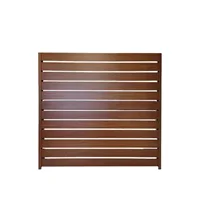 Factory Direct UV-Resistant Plastic Garden Fence Moden Design Aluminium Posts Fencing Trellis & Gates Outdoor Fence Panel 2