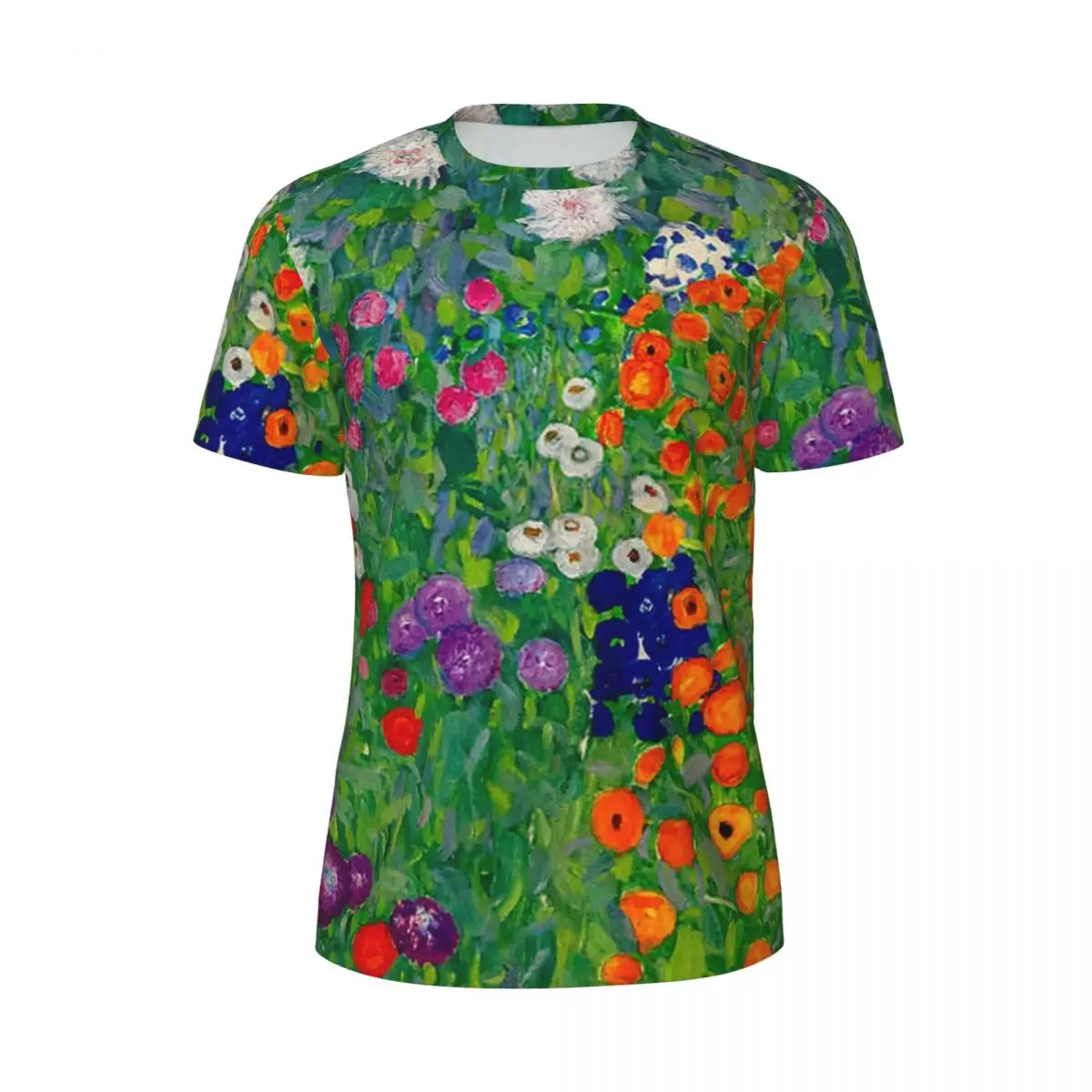 Maglietta Sportiva Per Uomo Gustav Klimt Magliette Fashion Cottage Garden Print Maglietta Estiva Abbigliamento Grafico Vintage Plus Size