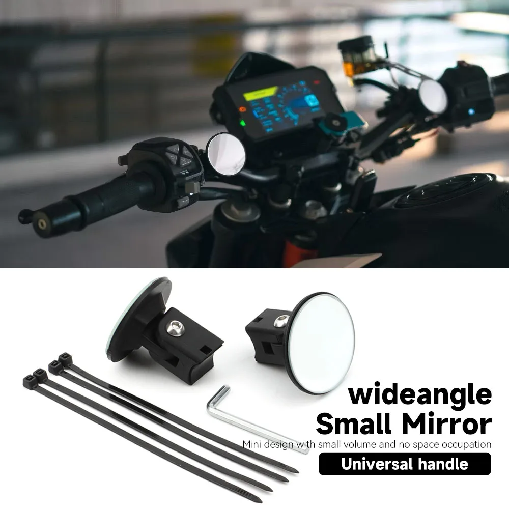 Enhanced Motorcycle Circular Rearview Wide-Angle Mirror