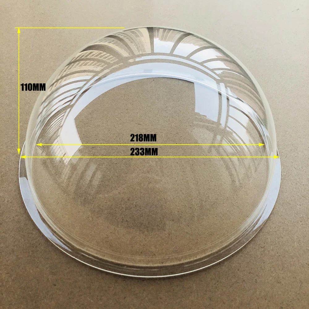 233x110mm Clear Color Compression-proof Vandalproof PTZ Camera Acrylic Dome Housing Cover High Speed Dome Camera Anti-dust Case
