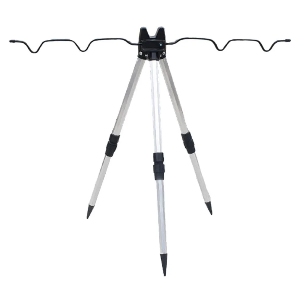 Fishing Rods Support Multifunction Telescopic Rod Holder Foldable Adjustable Outdoor Fishing Equipment Tripod Fishing Rods Stand