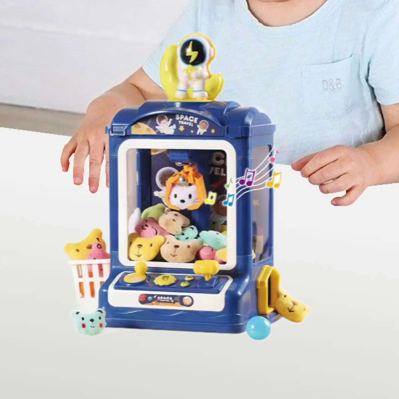Interactive Claw Machine Toy for Candy and Dolls, Arcade Game Experience 4
