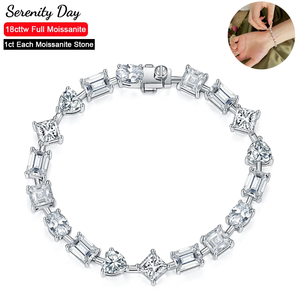 18ct-irregular-full-moissanite-tennis-bracelet-for-women-man-1ct-princess-heart-oval-emerald-cut-s925-silver-fine-jewelry-gift