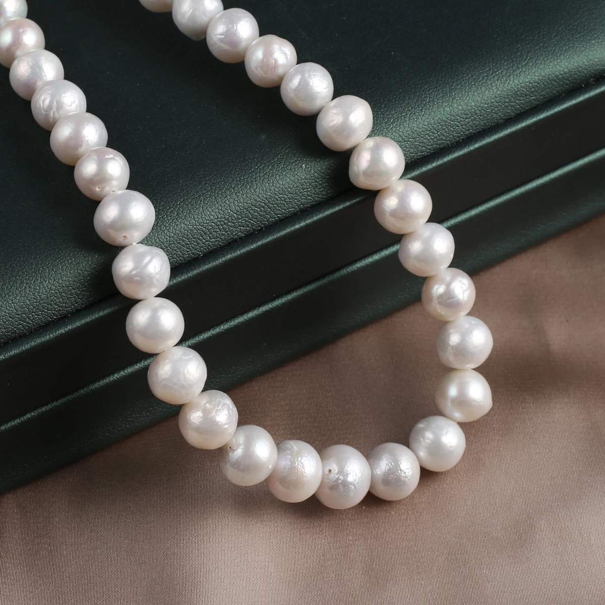 Natural Freshwater Pearls Round Baroque Beads 10-11mm Jewelry Making DIY Necklace Bracelet Accessories Gift 36CM