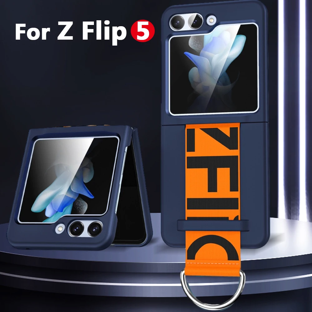 Custodia Per Cellulare Con Cinturino A Mano Per Samsung Galaxy Z Flip 5 Custodie Per Braccialetti Cover Protettive Antiurto Per Galaxy Z Flip 5