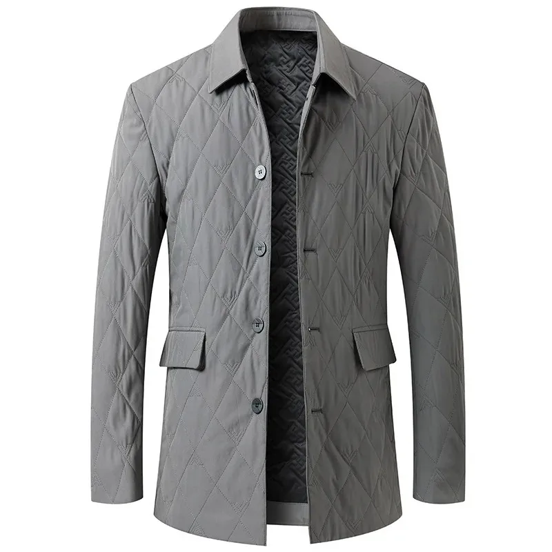 

New Winter Men's Jacket Lapel Thickened Warm Cotton Coat Business Casual Men's Park Luxury Men's Winter Jacket Street Clothing