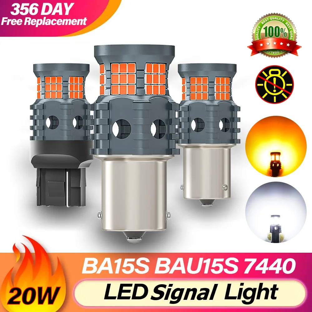 10 Lampadine SOFOC 1156 P21W BA15S Ambra Giallo 12V 10W – Non Polarizzate Per Frecce Auto E Moto, Sostituzione Plug-and-Play