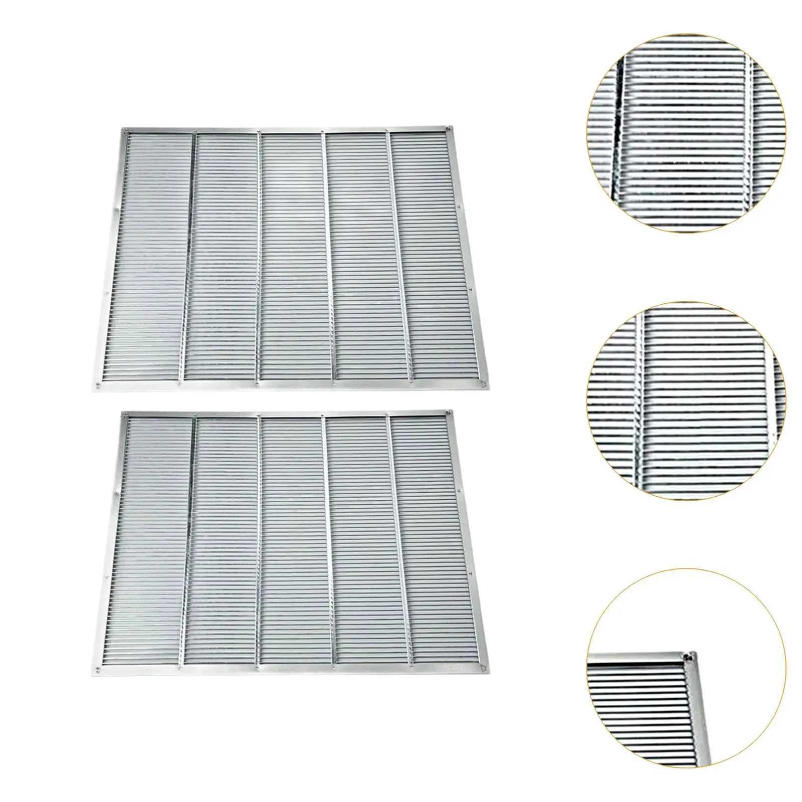 2x Queen Excluders Stainless Steel Wooden Beehives Equipment Beekeeping Tool for