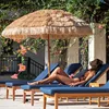 Patio Beach Umbrella Hawaiian Style 10 Ribs UPF 50+ with Tilt Carry Bag for Outdoor Tiki Bar,Patio Garden Beach Pool Backyard 1
