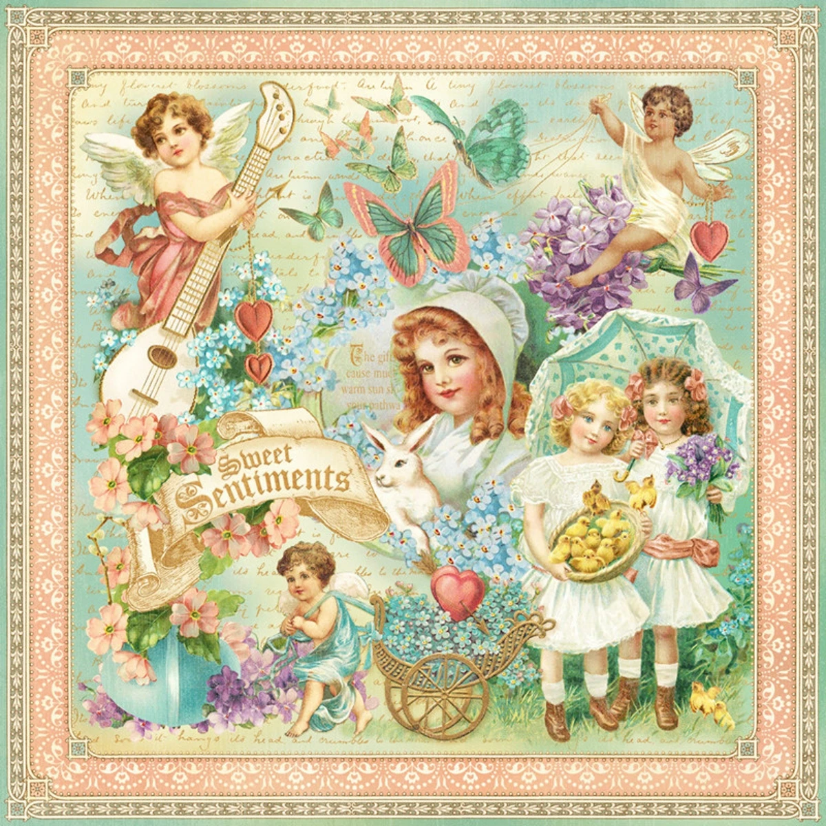 16Pcs/Pack Retro Vintage Angel Doll Sticker DIY Craft Scrapbooking Album Junk Journal Decorative Stickers