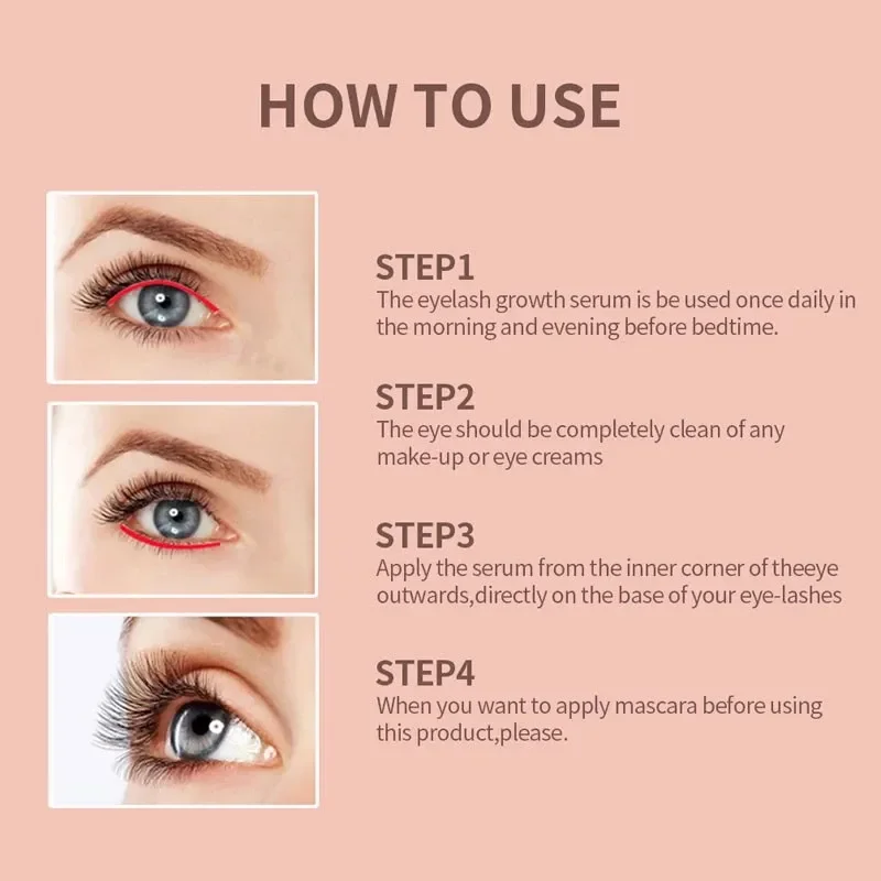 Natural Eyelash Growth Serum 7 Days Fast Eyelashes Enhancer Essence Lifting Longer Fuller Thicker Lashes Nourish Makeup Products