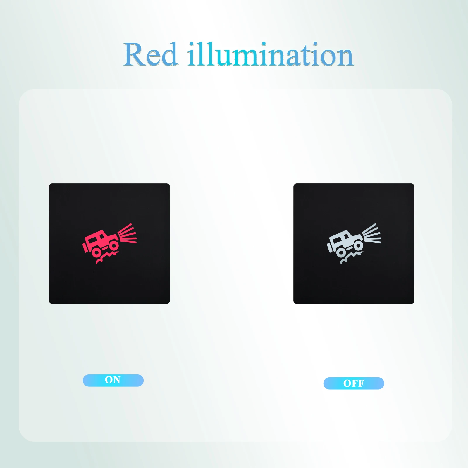 자동차 빨간색 LED 맞춤형 푸시 버튼 스위치 12V 온/오프 순간 전원 스위치 (폭스바겐 제타 골프 6 MK6 시로코 캐디 2006-2012 용)
