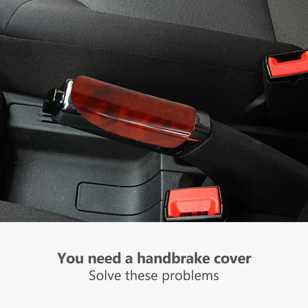 Car Universal Handbrake Grip Hand Brake Carbon Fiber Protector Cover Interior Stylish Decor hand brake cover car interior accessories