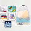 30x40 Portable Shoe Storage Drawstring Eco Storage Bag for Sundries Travel Makeup Bag Waterproof Transparent Plastic Storage Bag 3