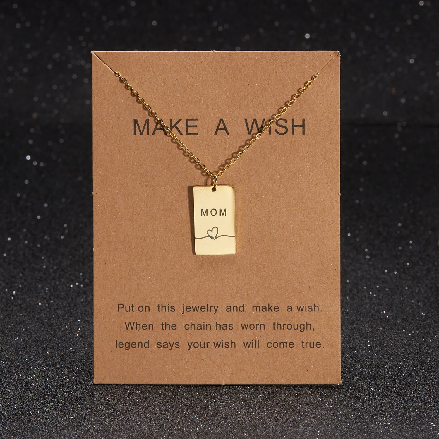 Edelstahl Halsketten Muttertag Mama Herz Brief Anhänger Kragen Kette Halskette für Frauen Halsreif Schmuck Mutter besten Geschenke – Detail 7