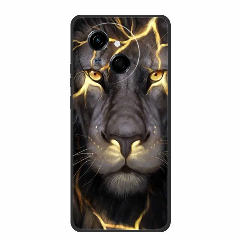Tecno Spark Go1S Black Silicone Soft TPU Back Cover Case