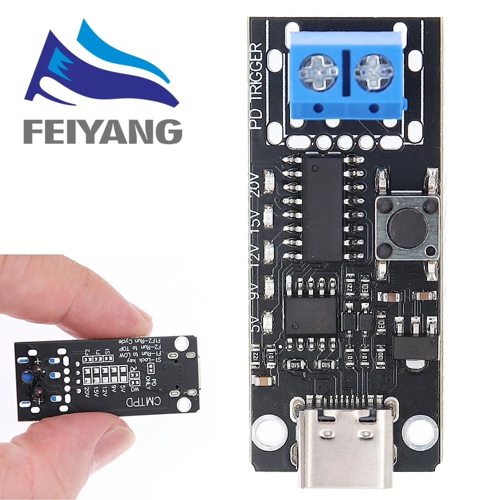 100W High-Speed USB-C Fast Charge Trigger Board with PD/QC Technology