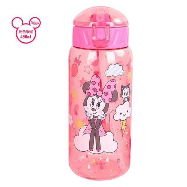 Disney  Mickey Mouse  Cartoon cups With straw kids snow White Captain America Sport Bottles girls Princess Sophia Feeding  cups NEW