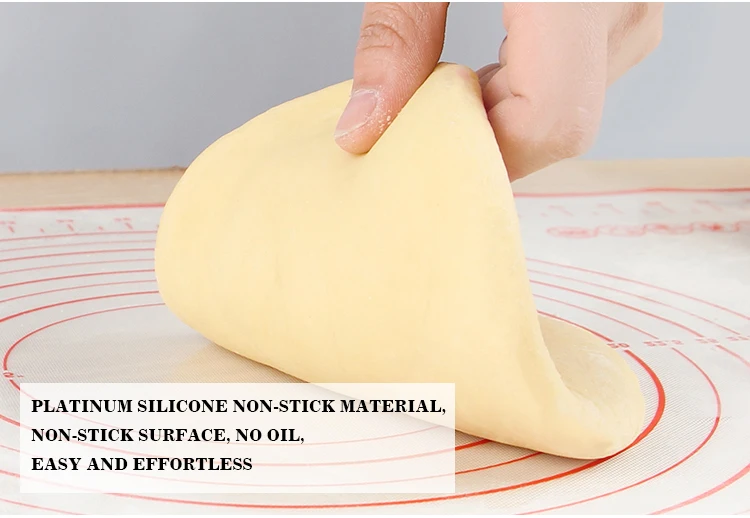 UNTIOR 1PCS Kneading Dough Mat Silicone Baking Mat Pizza Cake Dough Maker Kitchen Cooking Grill Gadgets Bakeware