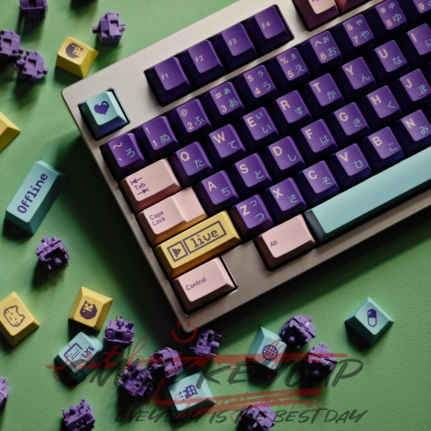 Клавиши GMKY в ассортименте Cherry PBT, колпачки для клавиш с красителем, вишневый профиль для механической игровой клавиатуры