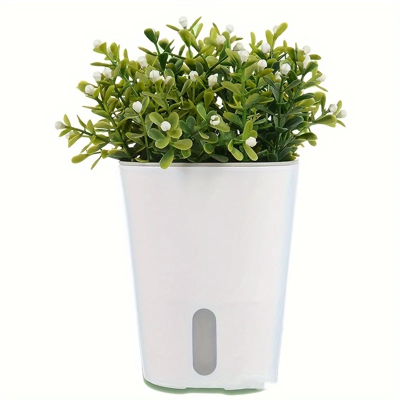

Self-Watering Flower Pot Hydroponic Pot Double Layer Plastic Plant Flowerpot Indoor Decorative Plant Pots