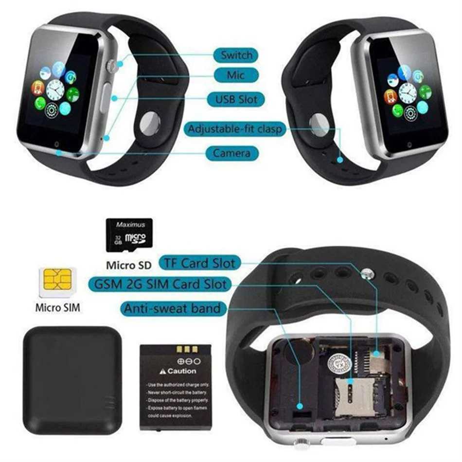 lcd smartwatch a1