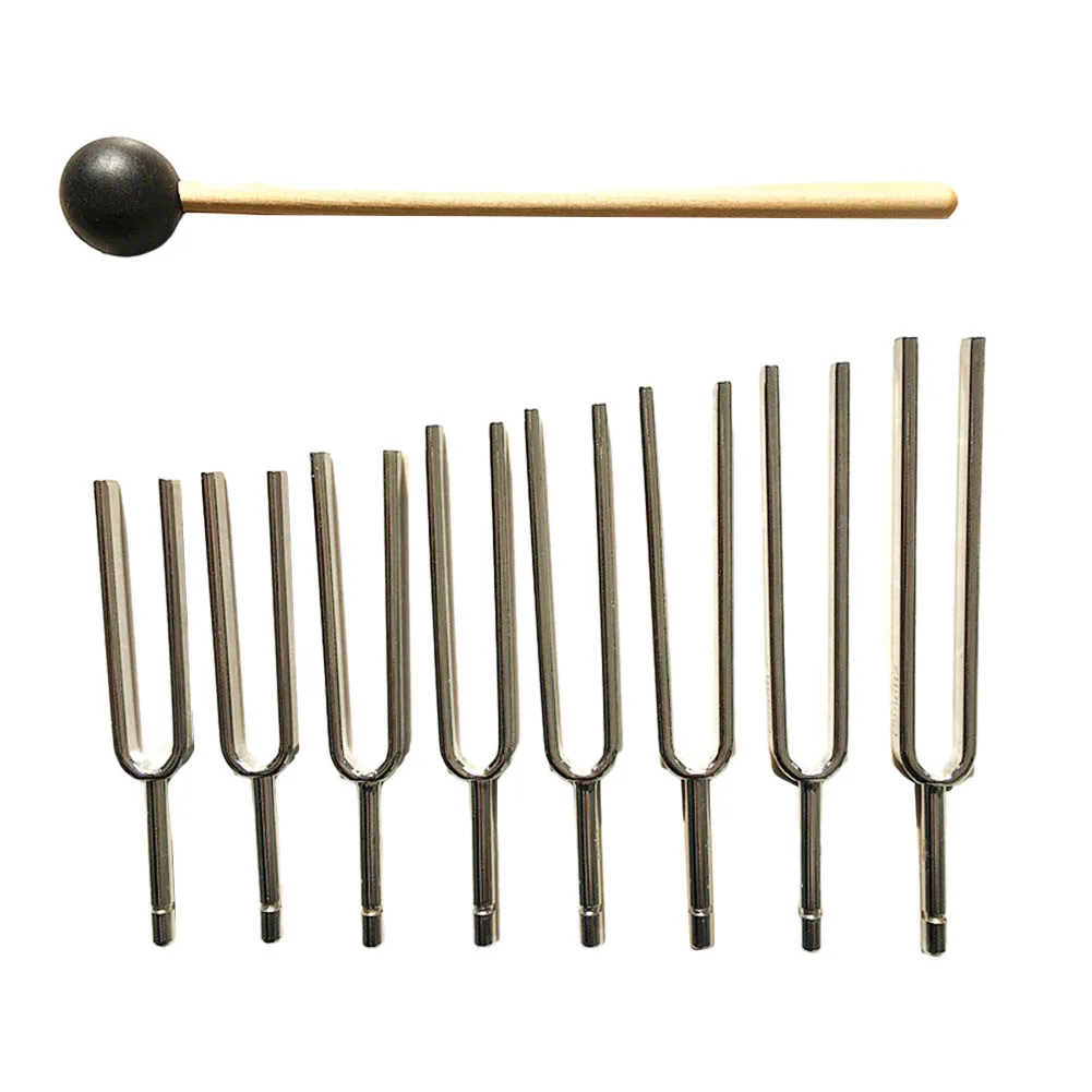Steel Tuning Forks Wooden Packaging Sound Verification Health Care Massage Music Room Essential Physics Class Tool