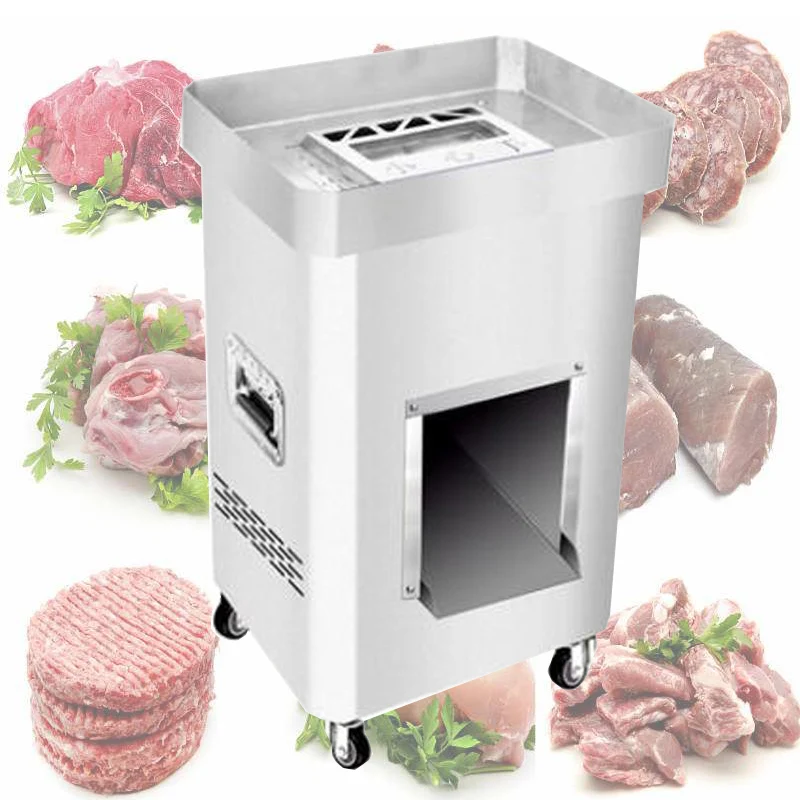 

Meat Cutter Fast Meat Slicer Electric Commercial Slicer Shred Fully Automatic Dicing Machine Stainless Steel Cut Piec