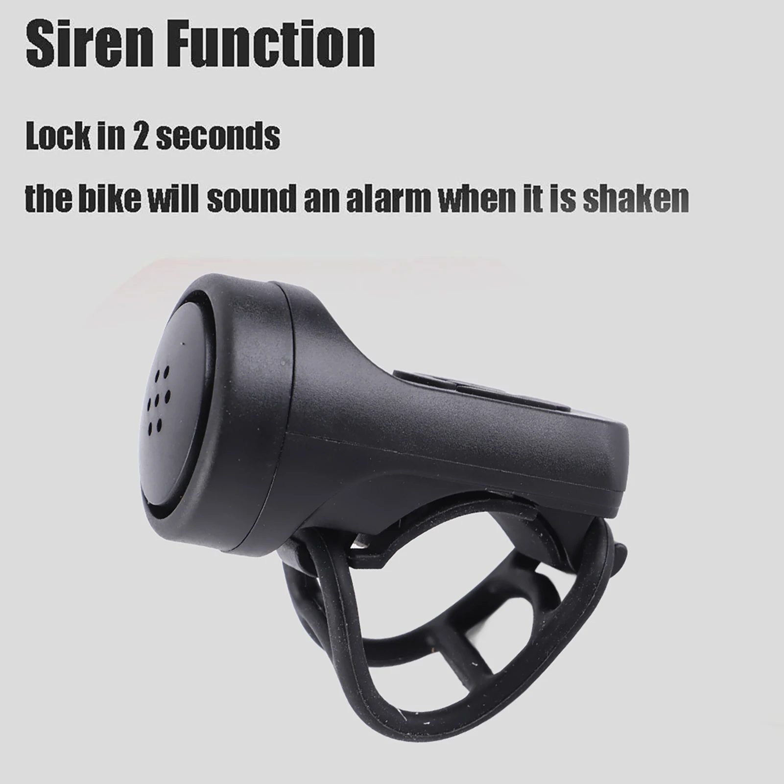 Bicycle Electric Bell Bike USB Charging Horn MTB Mountain Bike Warning Safety Ring Waterproof Bell Cycling Accessories Tool