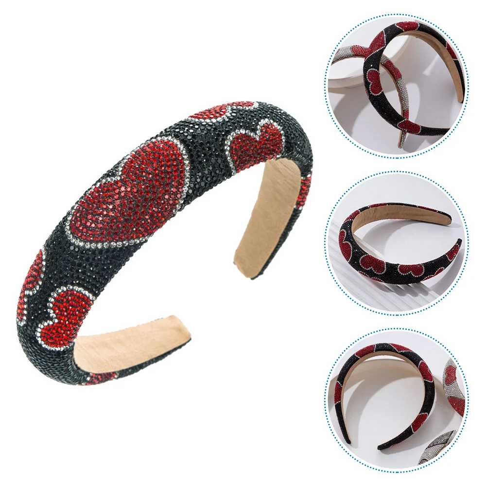 

Hair Accessories Love Womens Hairbands Rhinestone Headband for Temperament Dressy Headbands Women's
