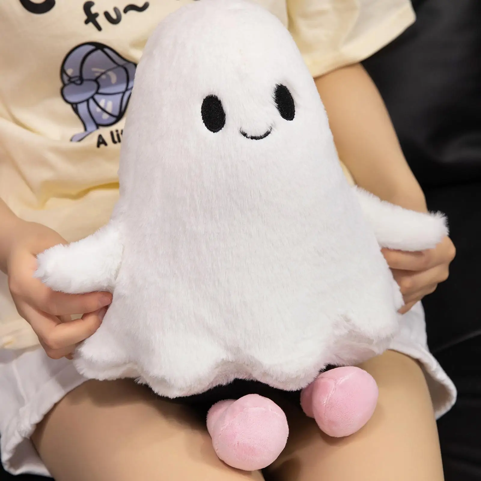 1pc Ghost Plush Toy Halloween Stuffed Doll Toy Figure Decorations Doll Scary For School Room Birthday Kids Home Holiday Display