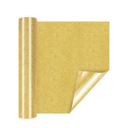 Glitter 3D Shimmer Puff Heat Transfer Vinyl - 9.84x12in (Golden-PUFGL)