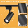 Led Spotlights Home 220V Rail Lighting Spot Light COB Track Lighting Set Ceiling Light Wall Lamp Ceiling Lamp Clothing Store 6
