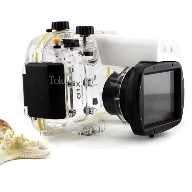 Canon G16 コンパクトデジタルカメラ　防水ケース Canon G16 コンパクトデジタルカメラ 防水ケース ワイコン付き